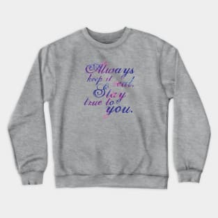 Keep It Real - Violet Crewneck Sweatshirt